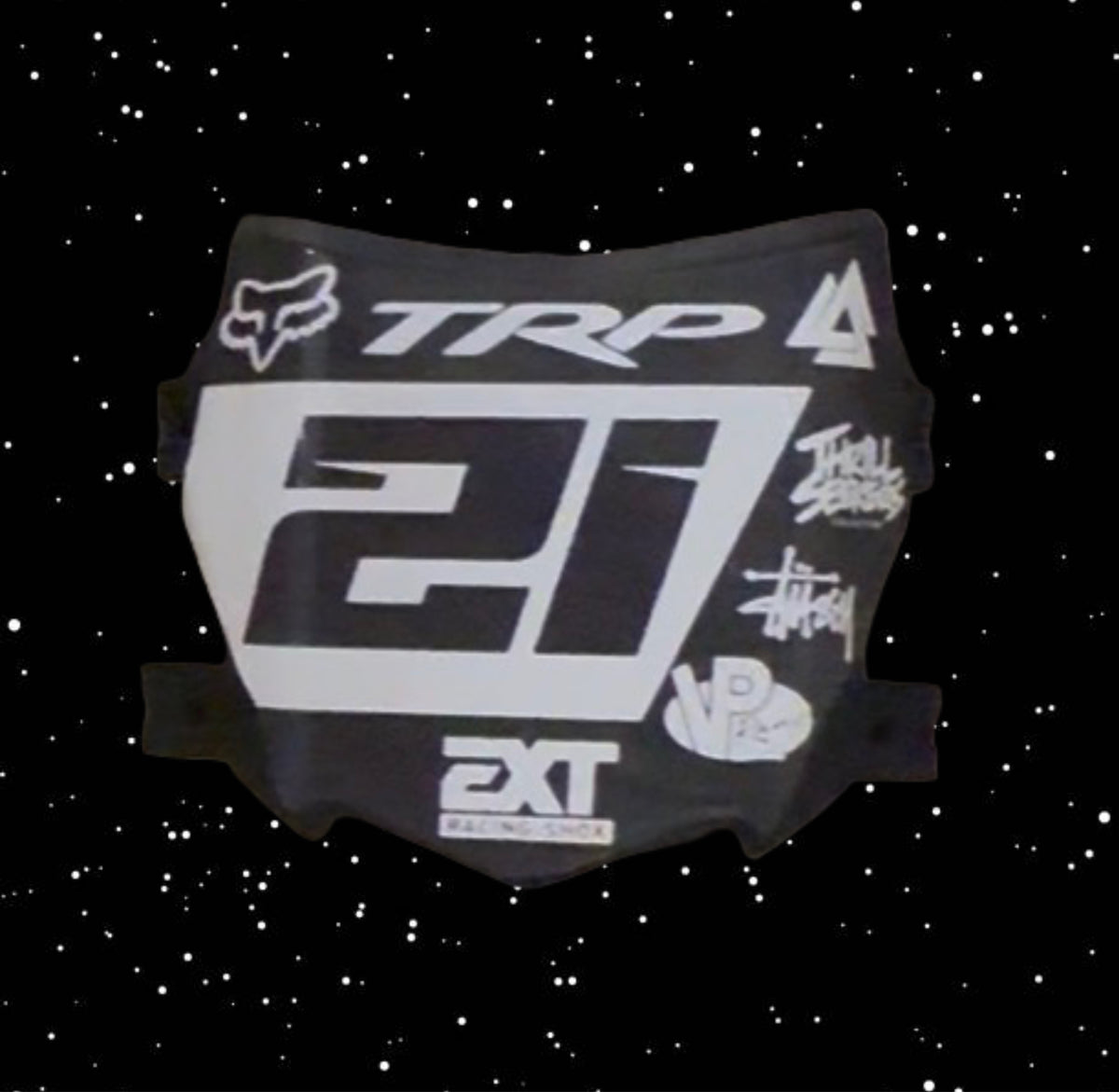 Motocutz plate (with decal and decal will be sticked on with plate)